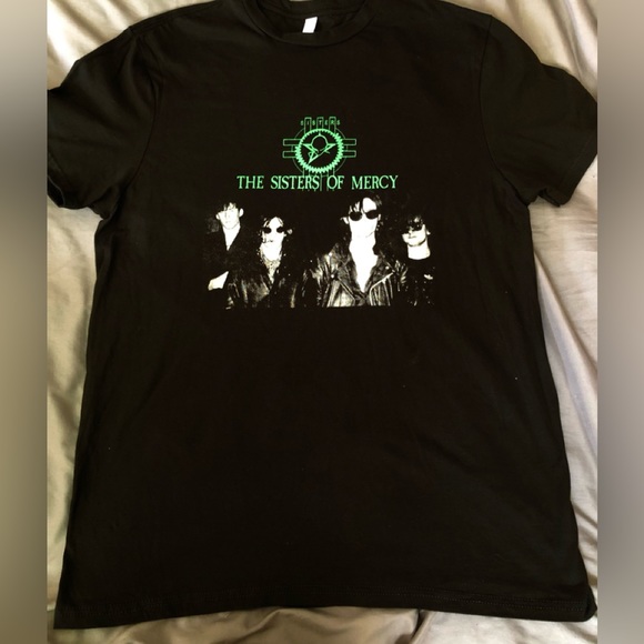 sisters Other - SISTERS OF MERCY 2023 Tour Tshirt Mens Sz L Classic Orig GOTH members Photo NEW